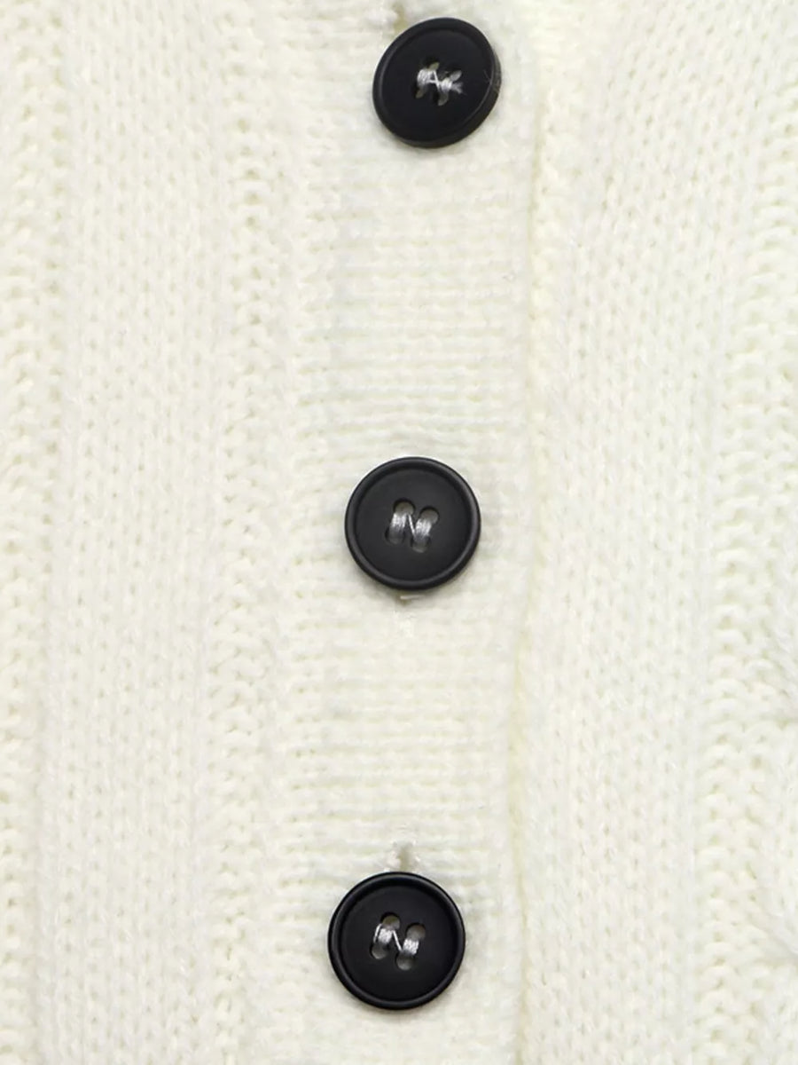Cable Knit Long Sleeve Sweater option 8