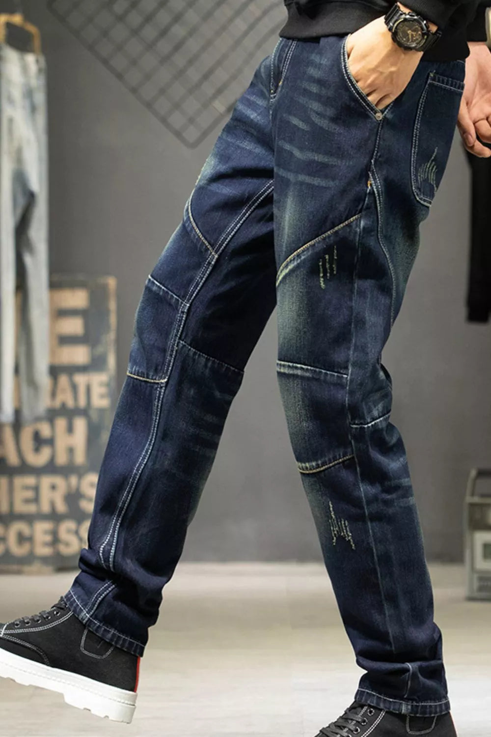 Men's Slim Fit Straight Leg Jeans in this colorway