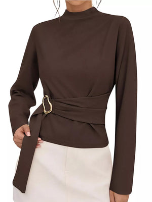 blouse in Burgundy
