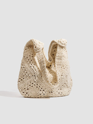 Polyester Imported Size &amp tote in cream with relaxed silhouette