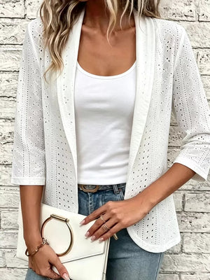 100% polyester Care instructions: Machine wash cold cardigan in white with regular silhouette