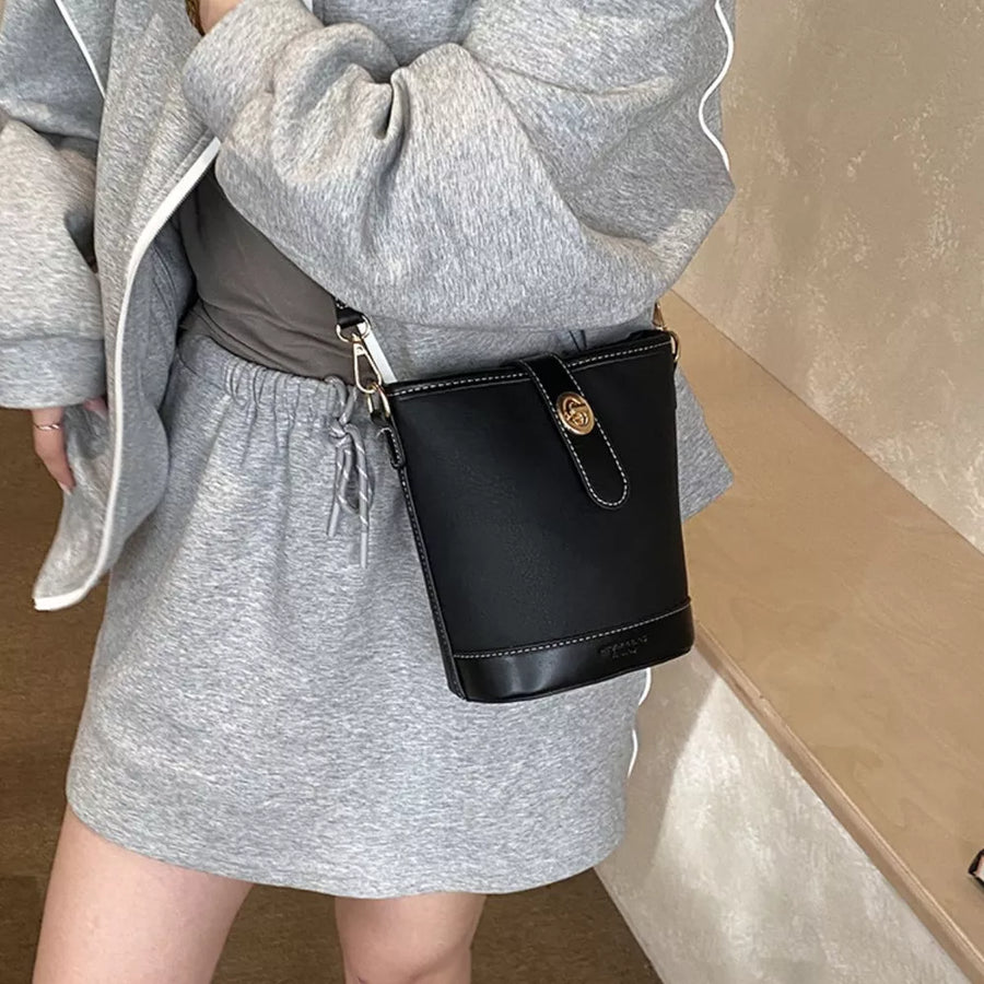 Bucket Leather Crossbody Bag option 5