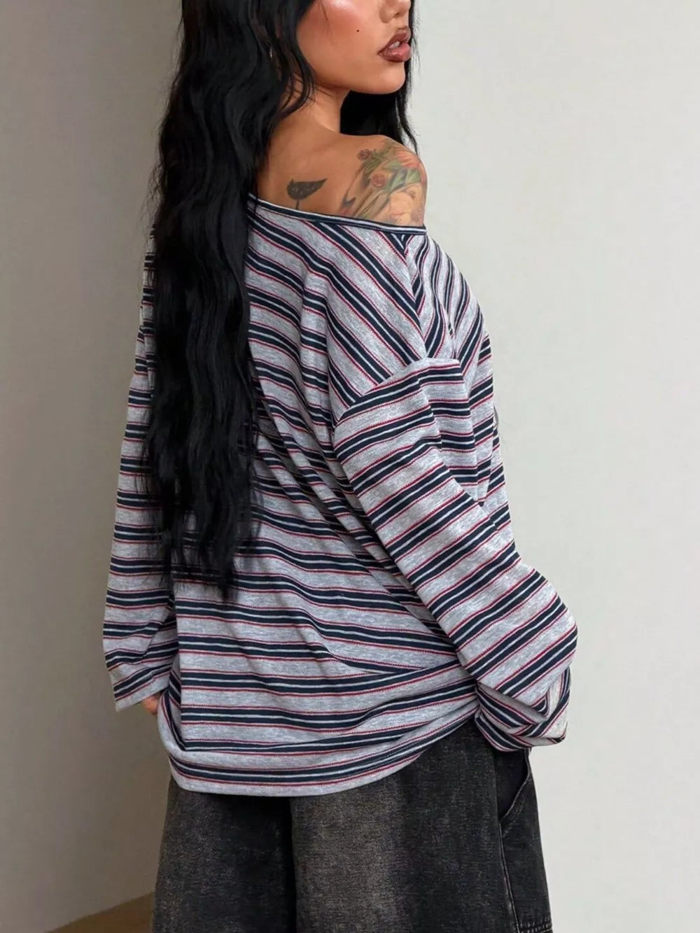navy blue t-shirt