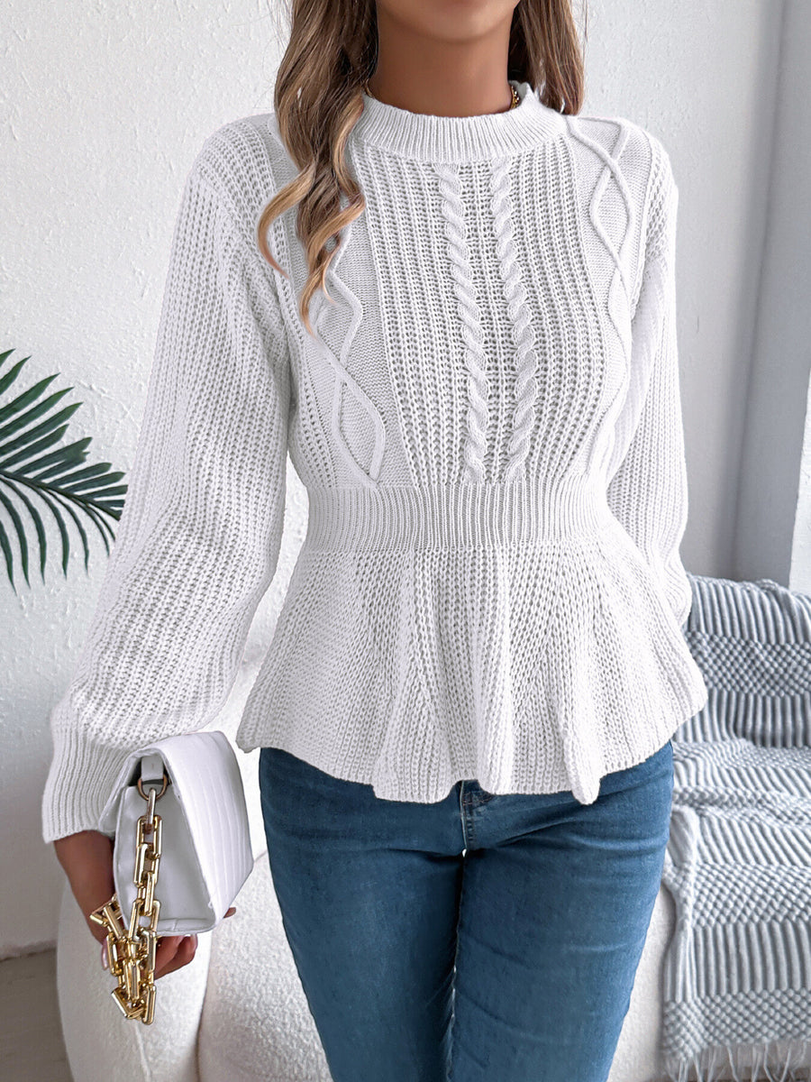 pullover sweater featuring cable knit in Burgundy with 100% acrylic Care instructions: Machine wash cold texture