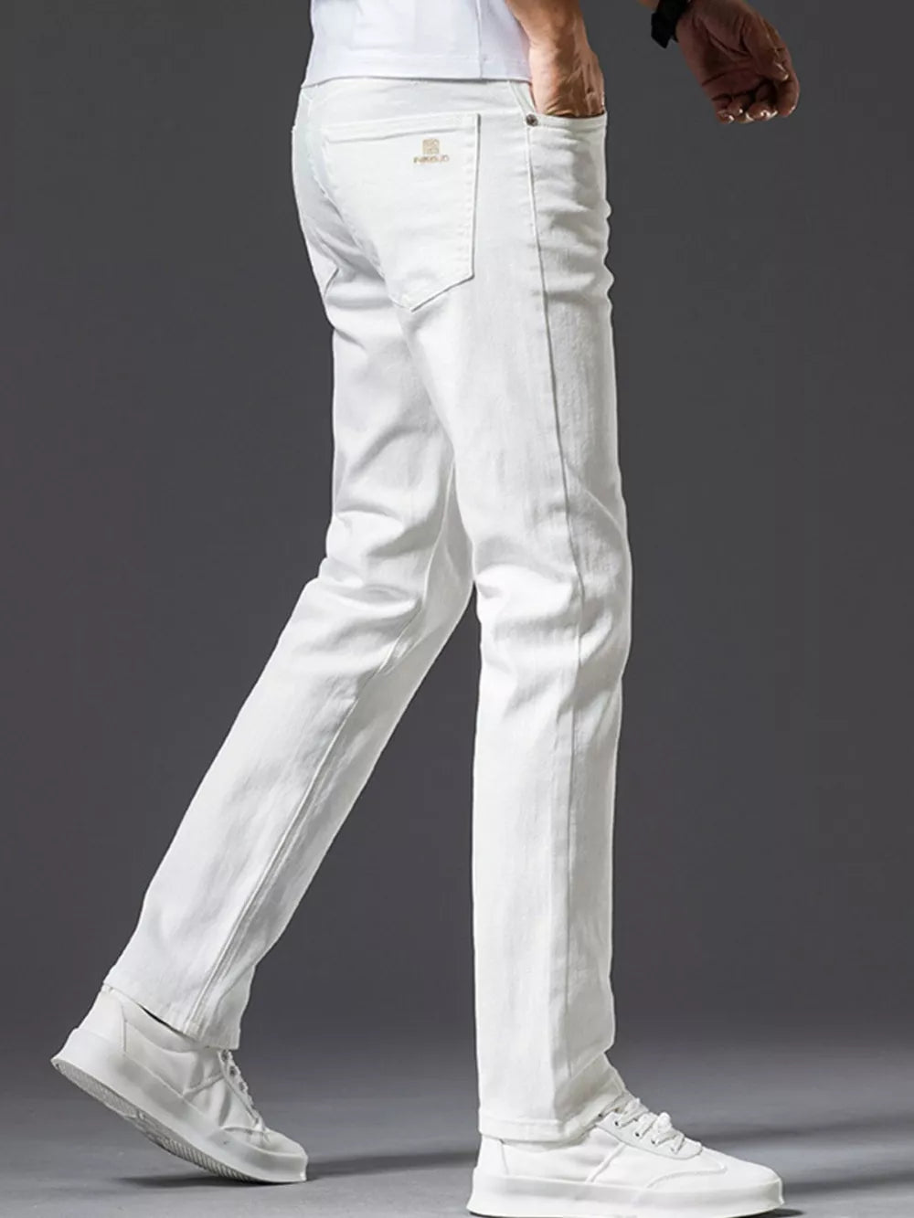 Slim Fit Pants in White
