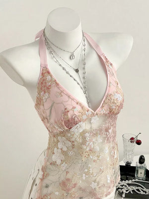 Sequin Halter Neck Cami option 7
