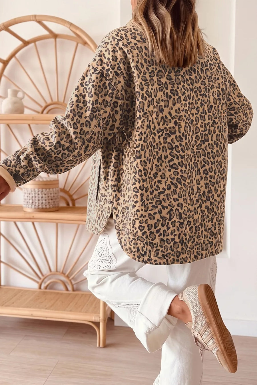 Print Denim Jacket option 5