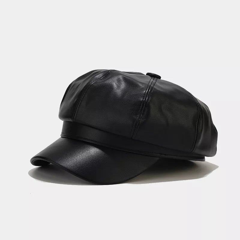 PU Imported Size &amp hat in Beige with fitted silhouette