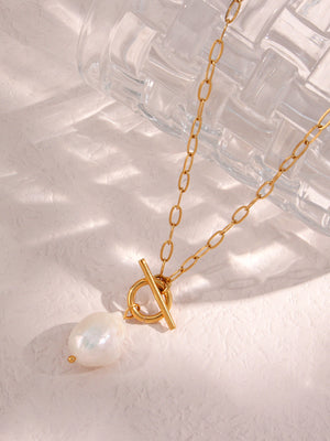 ivory necklace with princess and toggle clasp