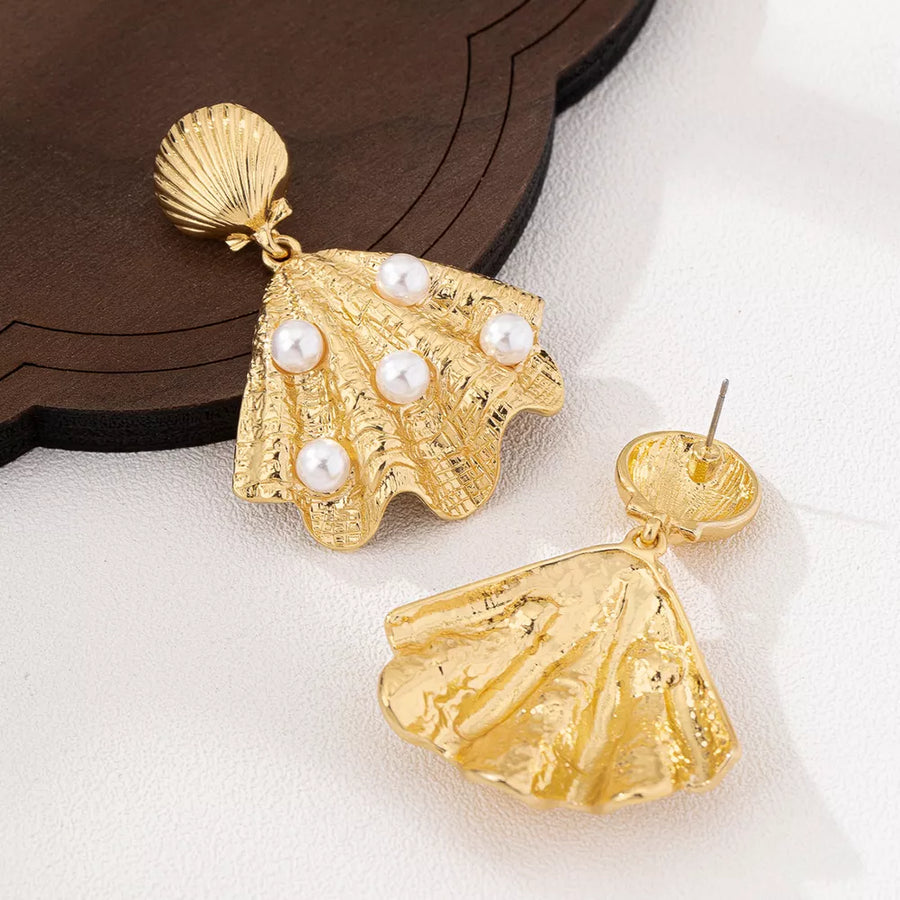 gold earrings with 2.2 inches and post