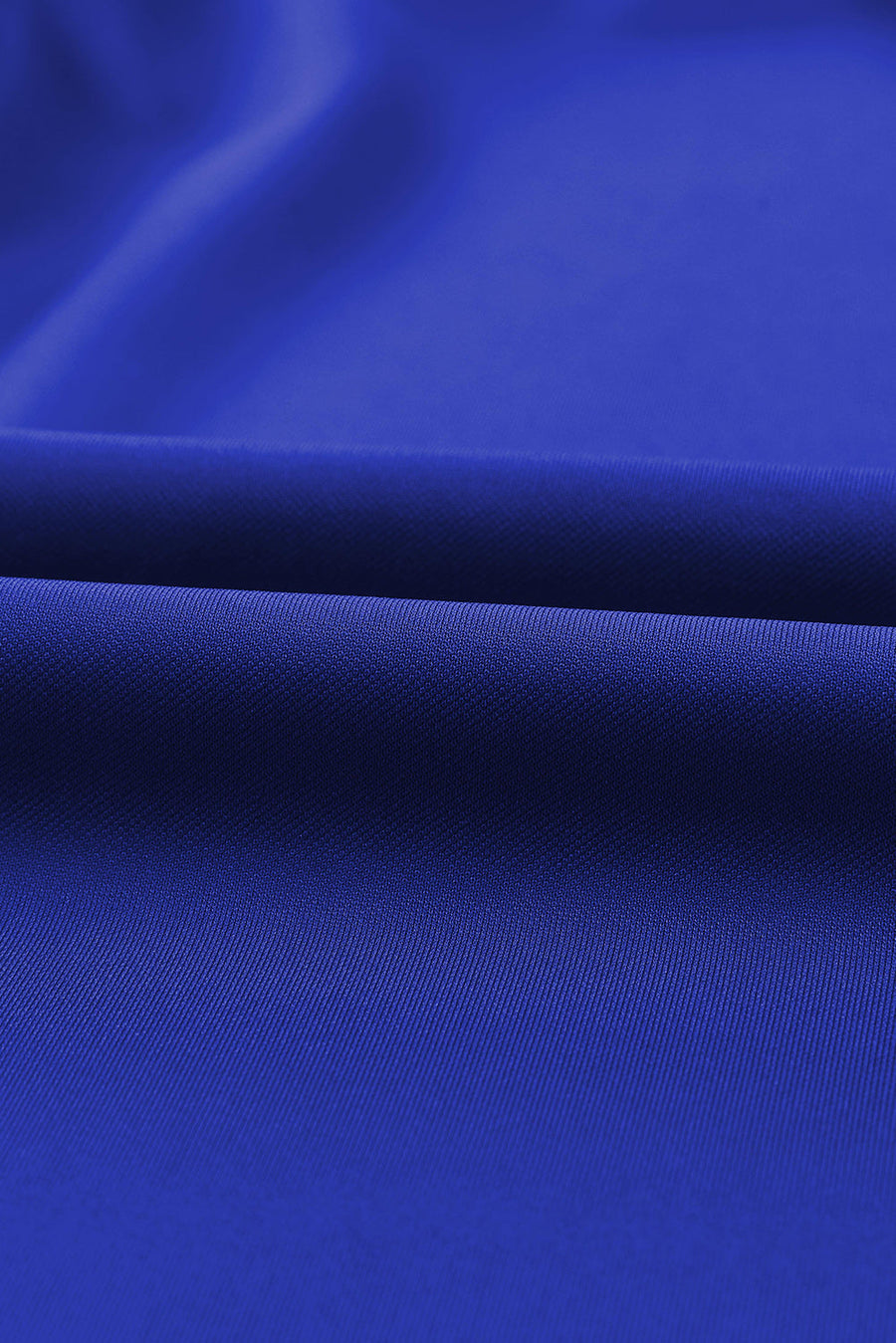 Puffed Sleeve Tie-Waist Jumpsuit in Royal Blue