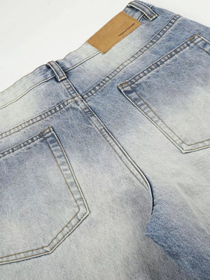 Men S Washed Wide Leg Jeans option 7