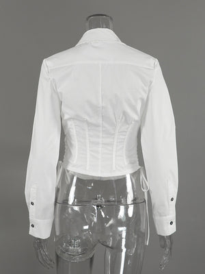 blouse in White
