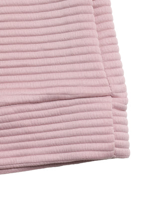 sweatshirt featuring ribbed in Pink with 97% polyester, 3% elastane Care instructions: Machine wash cold texture