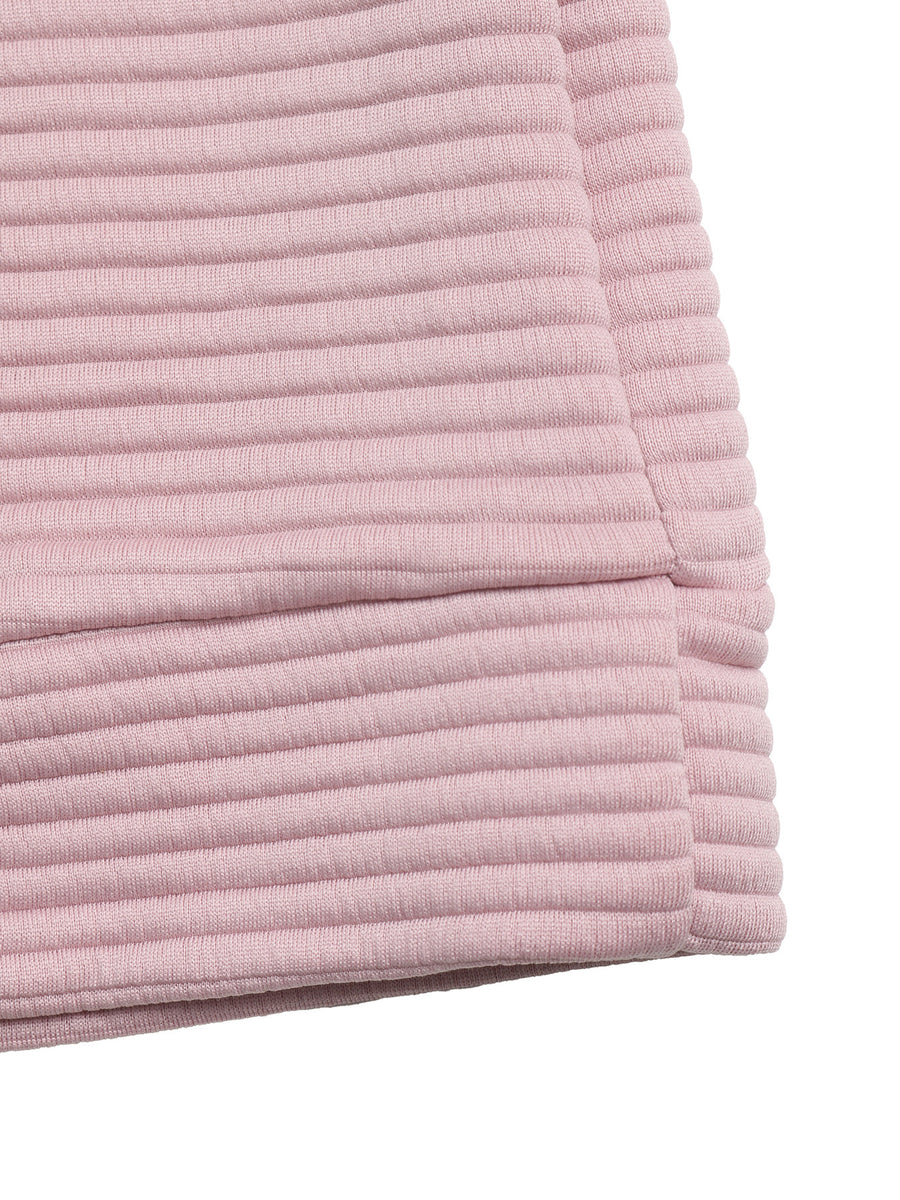 sweatshirt featuring ribbed in Pink with 97% polyester, 3% elastane Care instructions: Machine wash cold texture