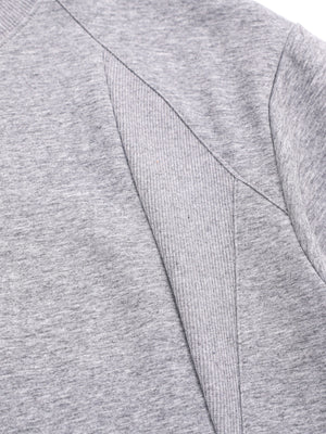 slate gray regular t-shirt with crew neck