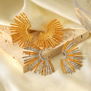 Gold earrings with 1.8 inches and not applicable
