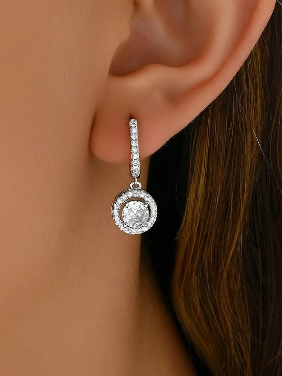 18K Gold-Plated,Stainless Steel,Zircon Care instructions: Avoid wearing during e earrings in clear with drop silhouette