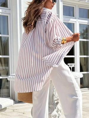 Dust Storm shirt dress featuring tied and abstract