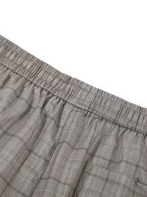 Men's Plaid Wide-leg Pants option 9